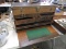 Turn-of-the-Century Mechanical Engineers Wooden Tool Box  - Totally Original / 10 Drawers with Key