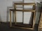 Pair of Large Matching Gold and Wood-Tone Picturee Frames / 35.5