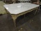 Vintage Ornate Formal Italian Marble Top Dining Table