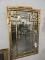 Vintage Bamboo Style Formal Hall Mirror /  50