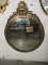 Round Gilded Regal Formal Antique Mirror / 46.5