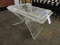 Modern Clear Lucite Coffee Table / 29.5