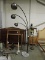 Original 1970's Retro 3-Light Floor Lamp with Marble Base / Apprx 84