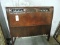 Wood and Leather Antique Single Bed Headboard / 43