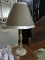 Pair of Stylish Oblong Shaped Stone Bead Style Lamps with Shades