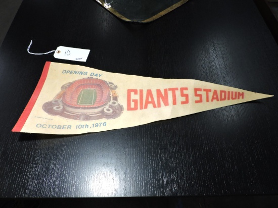 Authentic 1976 GIANTS STADIUM OPENING DAY PENNANT - Vintage