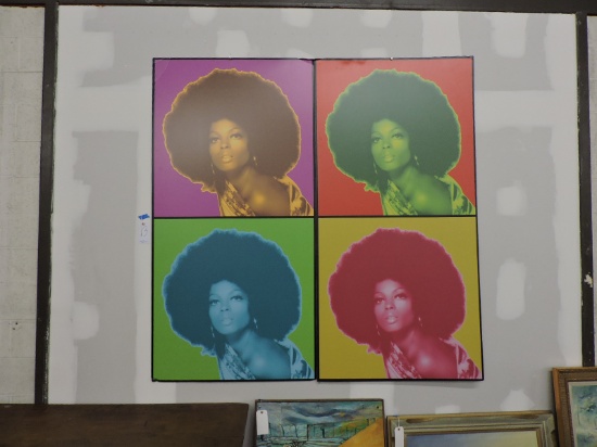 Andy Warhol Style - 1970's DONNA SUMMER Wall Art - Approx 6-Feet Square