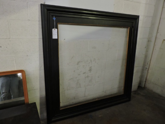 Giant Black Wooden Frame -- 64" Tall X 64" Wide / Accomodates a picture 48" Square