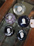 Presidential 3D Glass Paper Weights - Set of 5