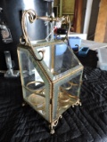 Brass & Glass Table-Top Lantern (we believe) -- Excellent Condition