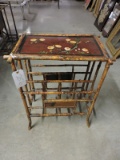 Antique Asian Bamboo Newspaper Rack / 21