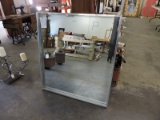 Modern Wall Mirror with Stainless Steel Frame -- 36