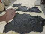 5 Sheets of Leather / Raw Material / Leather on one side, suede on the other - see description