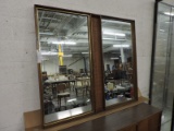 Mid-Century Modern Double Mirror - Original - Apprx 53' Wide X 46