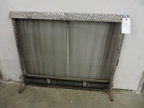 Free-Standing Fireplace Screen with Frame / Apprx 38