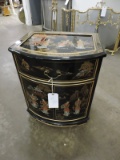 Asian Gloss Finish Cabinet with Lined Drawer / in Excellent Condition