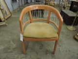 1970's Modern Desk Chair with Rope Accents / 30