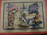 Antique LEAD TOY SOLDIERS - Colonial Americans & British - Very Large Collection