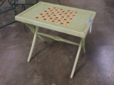 Fold-Up 2-Sided Game Table / Beach Themed / Apprx 29