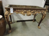 Ornate Wooden Table Base / Antique / No Top / 46