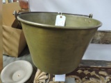 Large Antique Copper Bucket - Excellent Condition for the Age / 13.5