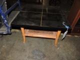 Ceramic Tile Topped 2-Level Coffee Table / 25.5