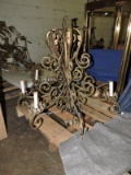 Wrought Iron Chandelier - Antique - 33