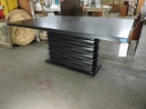 Wooden Modern Dining Table - Brand New with Tags / Stack-Style Base / Black