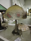Vintage-Look TABLE LAMP with Glass Shade / 21