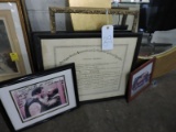 Lot of 4 Frames - some with art in them