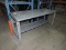 Steel Adjustable Height Steel Work Table with Lower Shelf / 72