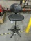 Industrial Rubberized Heavy Duty Shop Stool / missing one leveler