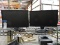 Pair of Mismatched DELL Flat Screen 21