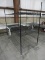 3 Shelf Rolling Wire Rack / Black / 36