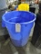 Single Heavy-Duty Plastic Trash Can