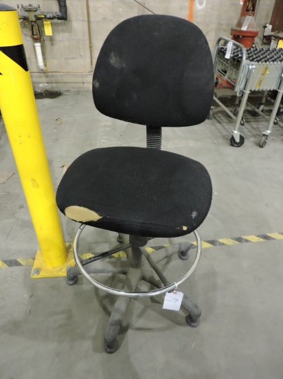 Industrial Heavy Duty Shop Stool / Some Rips in the Upholstry