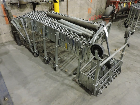 NESTAFLEX 226 Modular Folding Conveyor System on Rollers -DAMAGED, NEEDS REPAIR