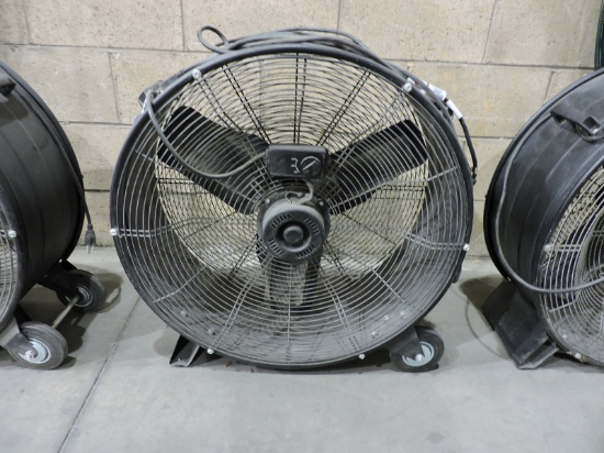 24" High-Velocity Rolling Warehouse Fan - Portable