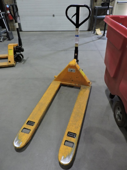 ULINE 5500 LB Pallet Jack / Manual Fork Truck / 48" Forks / Model: H-1043