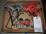 Large Set of T-Handle Torques Head Wrenches, Allen Wrenches, Etc…..