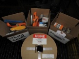 3 Boxes of Utility Knives, Blades, Batteries and 3 Rolls of Glue Strips