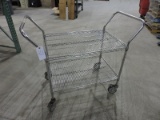 Rolling Steel 2-Level Wire Cart / 48