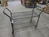 Rolling Steel 2-Level Wire Cart / 60.5