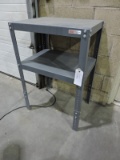 ULINE Adjustable-Height Steel Utility Table / 2 Level / 18