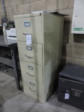 Tall 4-Drawer Filing Cabinet / Beige - Steel / 18