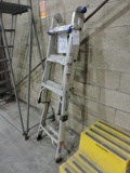 Telescoping MULTI-LADDER / Aluminum / 300 LB Capacity / Folds to 43