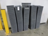 Warehouse Plastic Order-Picking Pans / 5 Stacks (Over 230+) -- Gray