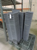 Warehouse Plastic Order-Picking Pans / 5 Stacks (Over 230+) -- Gray