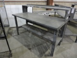 3-Level Steel Work Table / Adjustable Height / 72