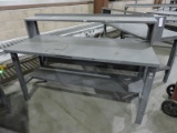 3-Level Steel Work Table / Adjustable Height / 72